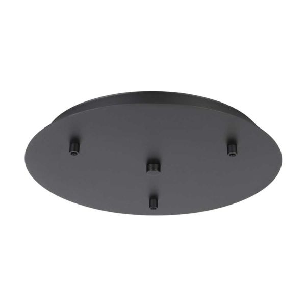 Eglo Black 3 Light Pendant Ceiling Plate