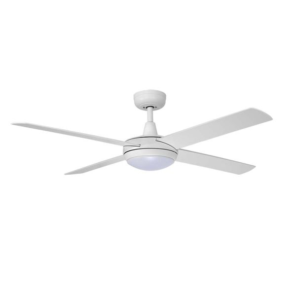 Fanco Eco Silent with LED Light 4 Blade DC Ceiling Fan with DC Remote Control  CFFCES3XLWH