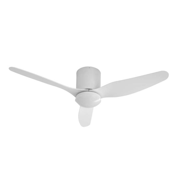 Fanco Studio DC 3 Blade Ceiling Fan with LED Light and Control  CFFCSTXLWHSMR