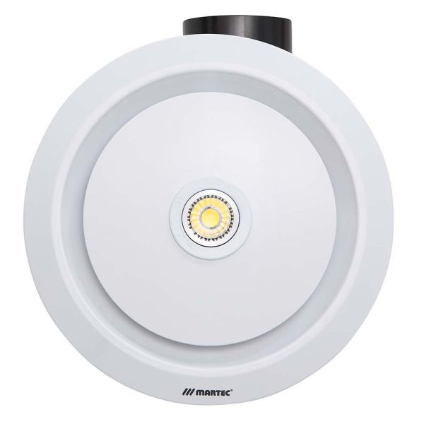 Martec Gyro II Round 250mm Exhaust Fan with 7W LED Light White