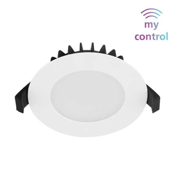 My Control Roystar White 12W RGB & CCT LED Downlight by Eglo