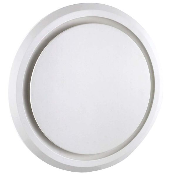 Olson Universal Side Duct Round Exhaust Fan in White