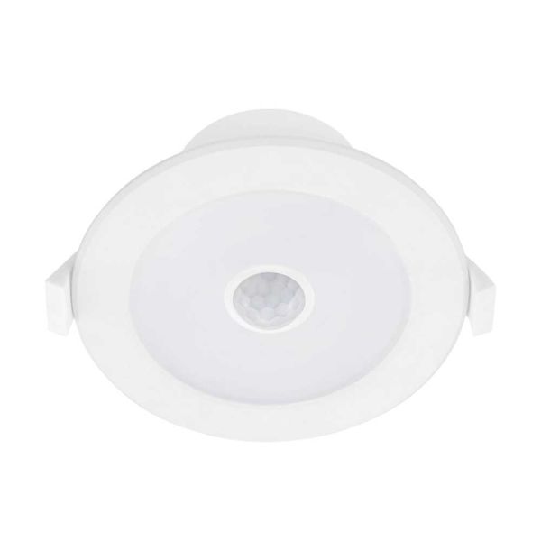 Rippa White 9W 5000K LED Downlight with Sensor by Eglo